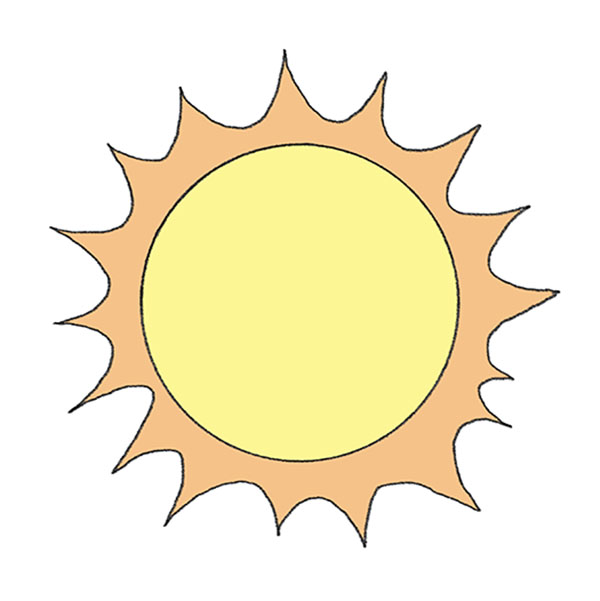 How to Draw the Sun - Easy Drawing Tutorial For Kids