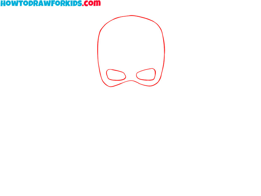 how to draw captain america easy