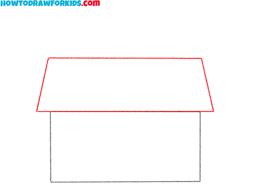 how to draw a house for kids