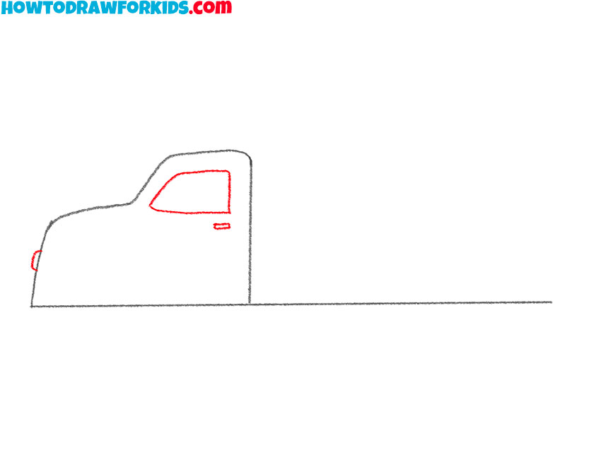 how to draw a tank truck easy