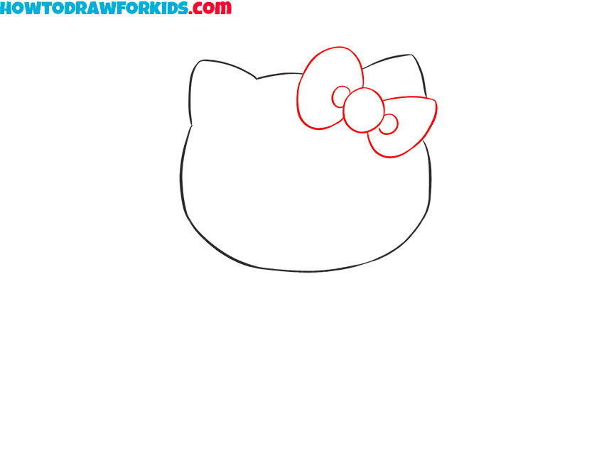 how to draw hello kitty easy