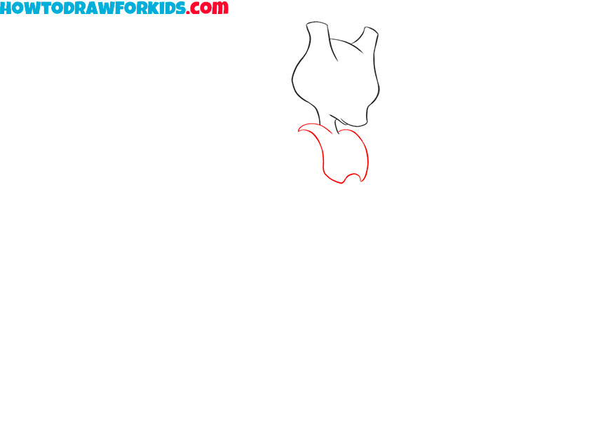 how to draw mewtwo cartoon