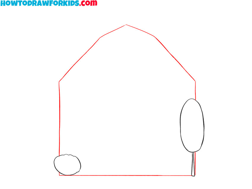 how to draw a barn art hub