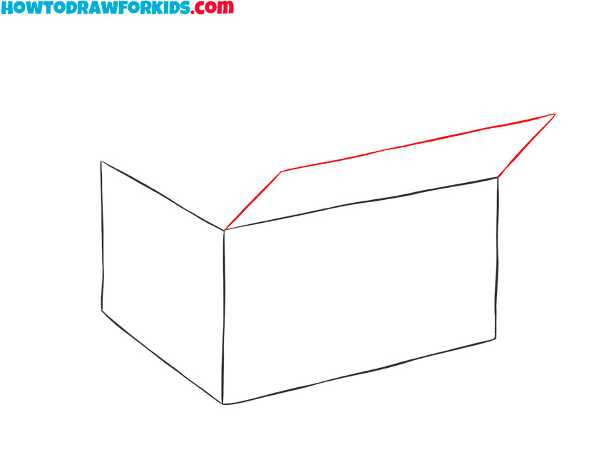 how to draw a box for kindergarten