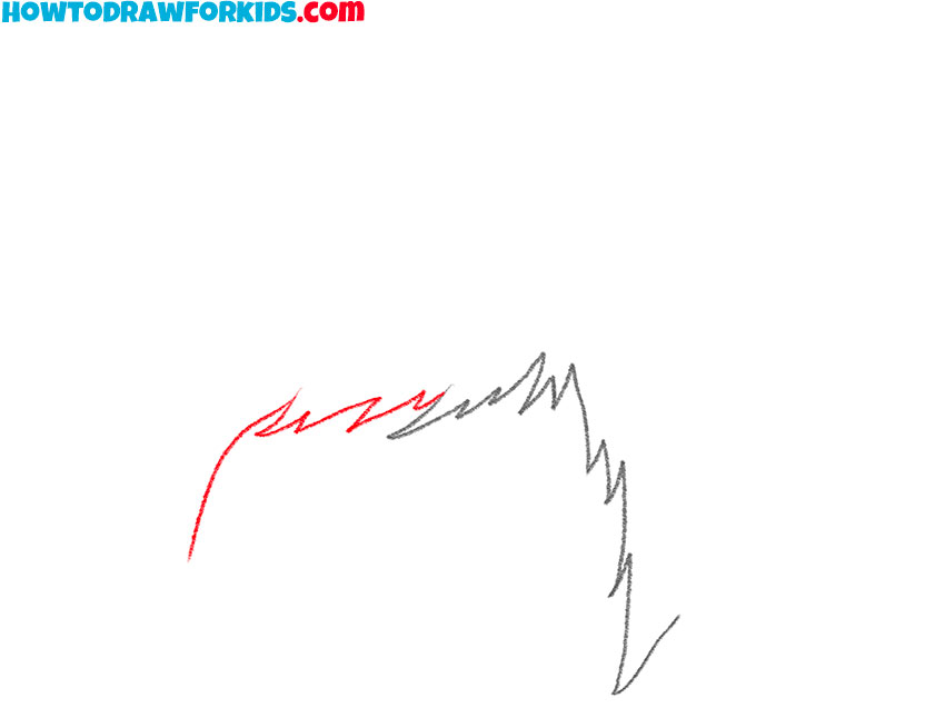 how to draw a simple cartoon hair