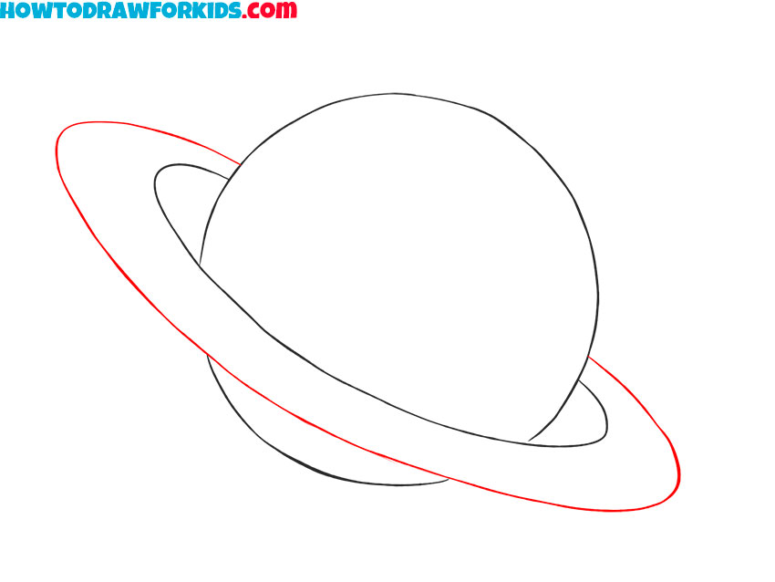 how to draw a simple planet