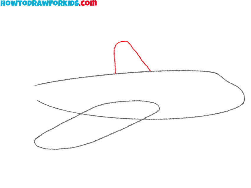 how to draw an airplane easy