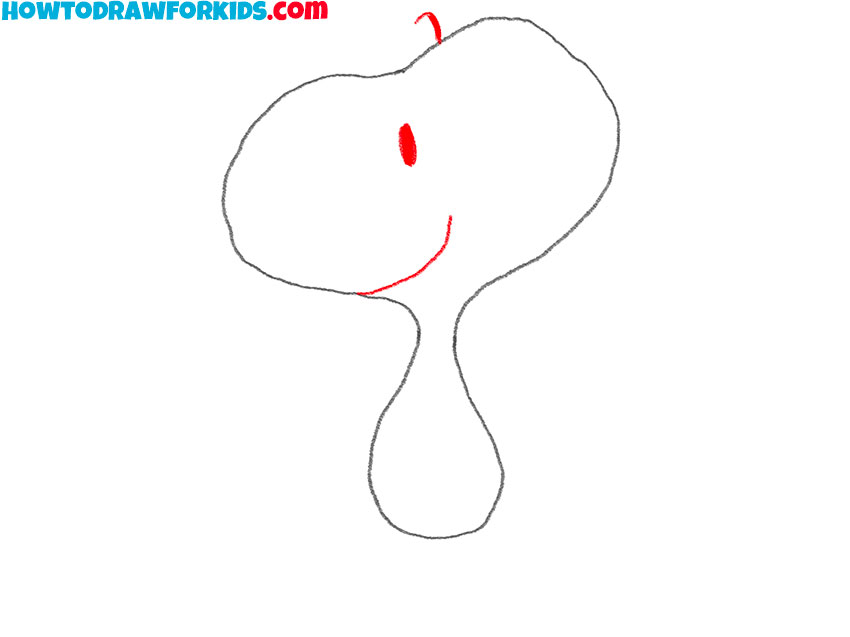 how to draw snoopy easy