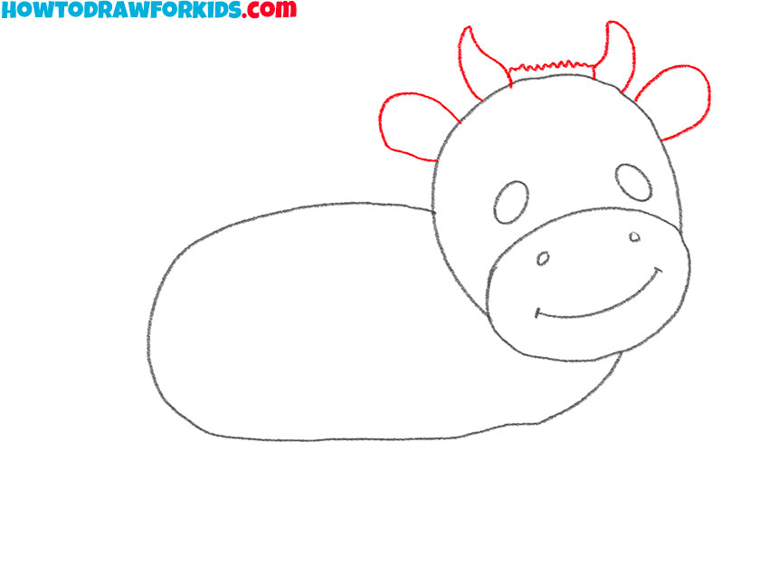 how to draw a bull cartoon