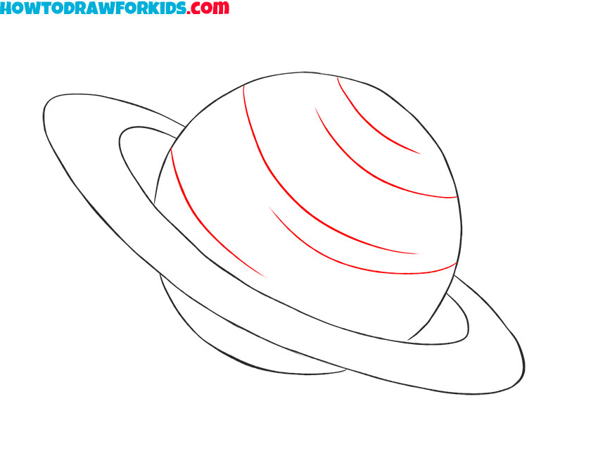 how to draw a cartoon planet