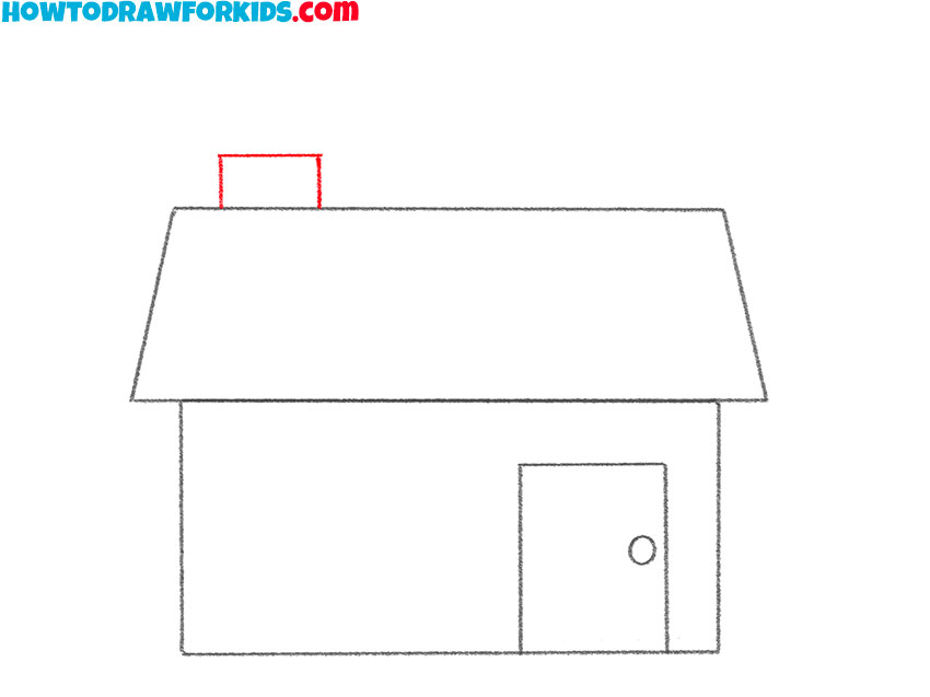 how to draw a house cartoon