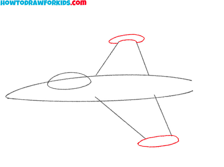 how to draw a jet for kindergarten