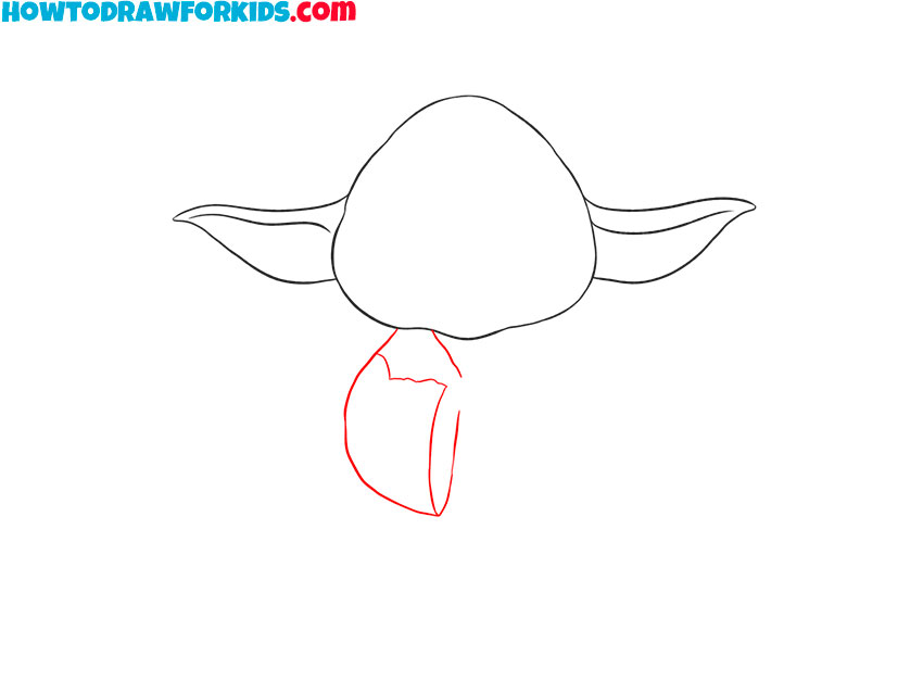 how to draw a realistic baby yoda