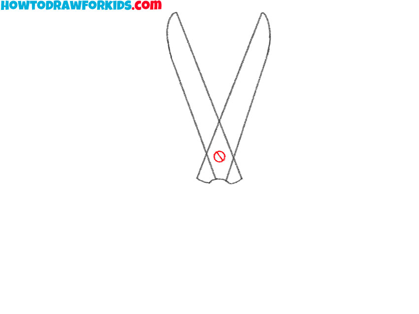 how to draw cartoon scissors