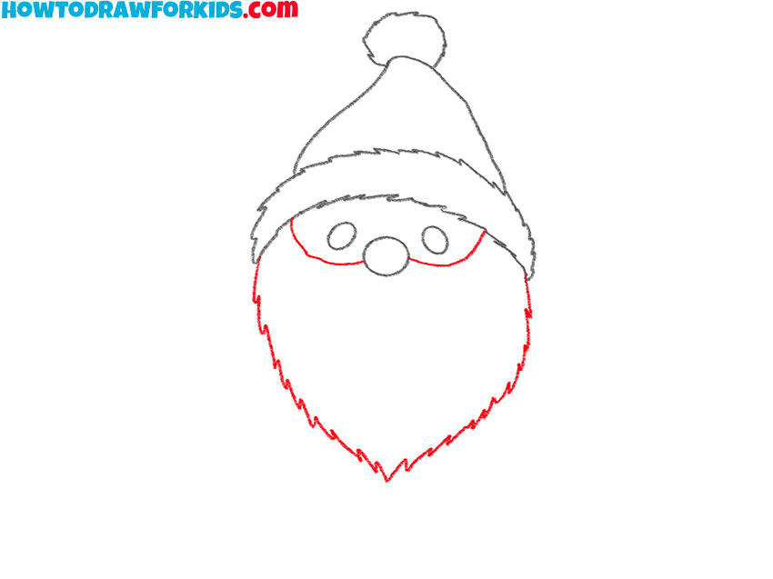 how to draw santa full body
