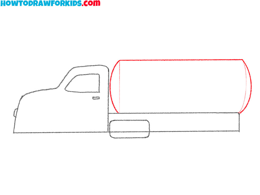 tank truck drawing tutorial