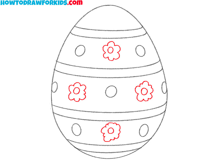 easter egg drawing guide