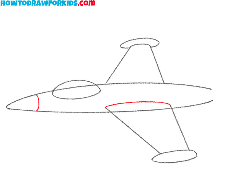 how to draw a jet for beginners