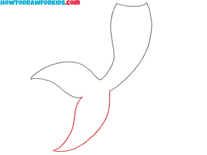 how to draw a mermaid tail for kids