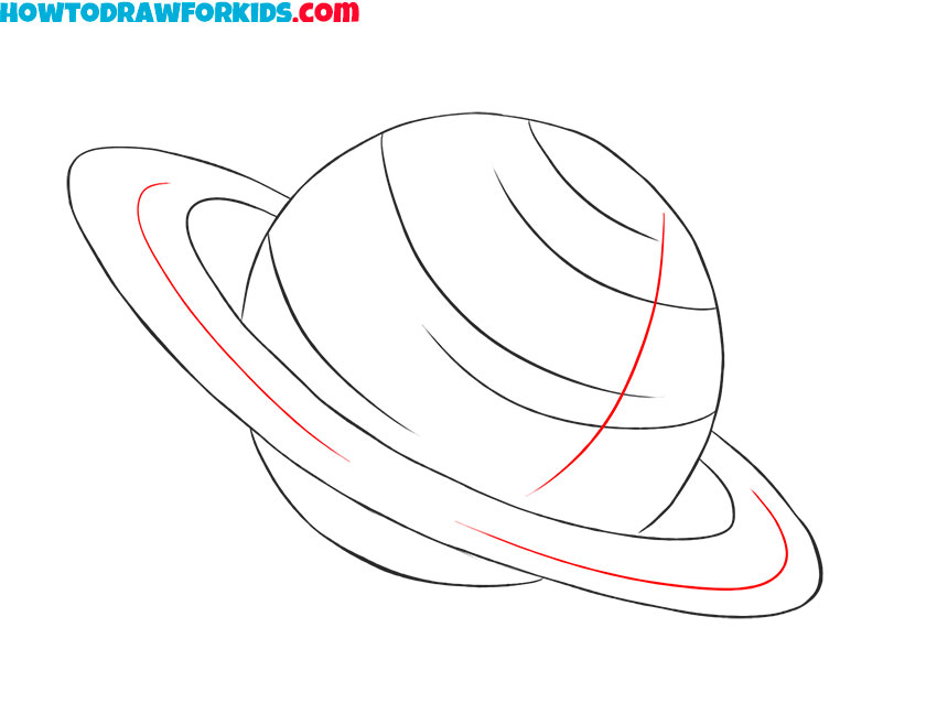how to draw a planet easily