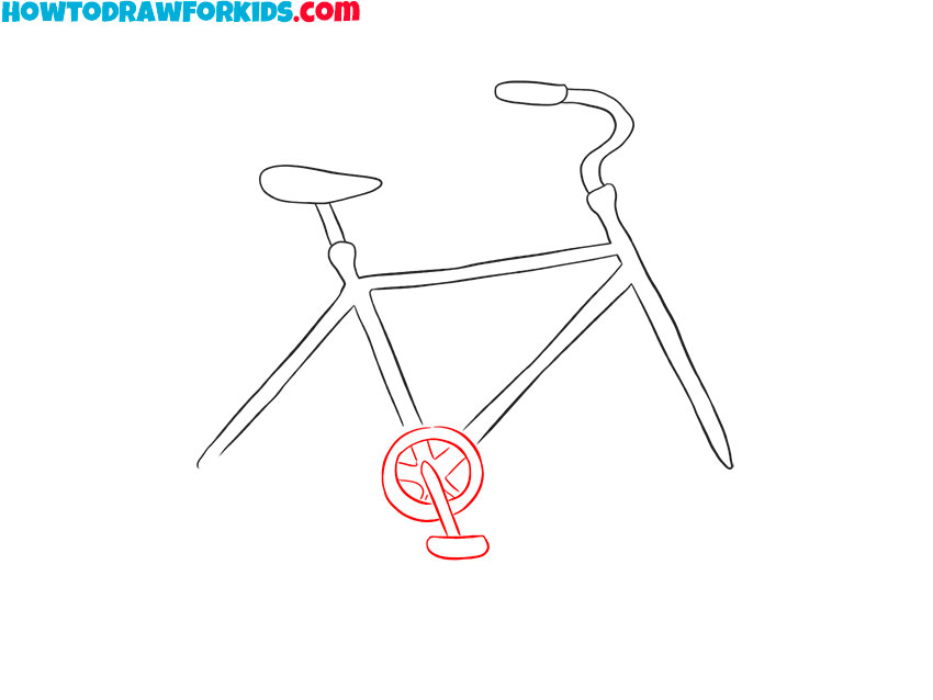 how to draw an easy bike for kids