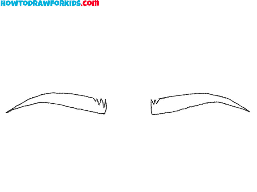 how to draw eyebrows cartoon