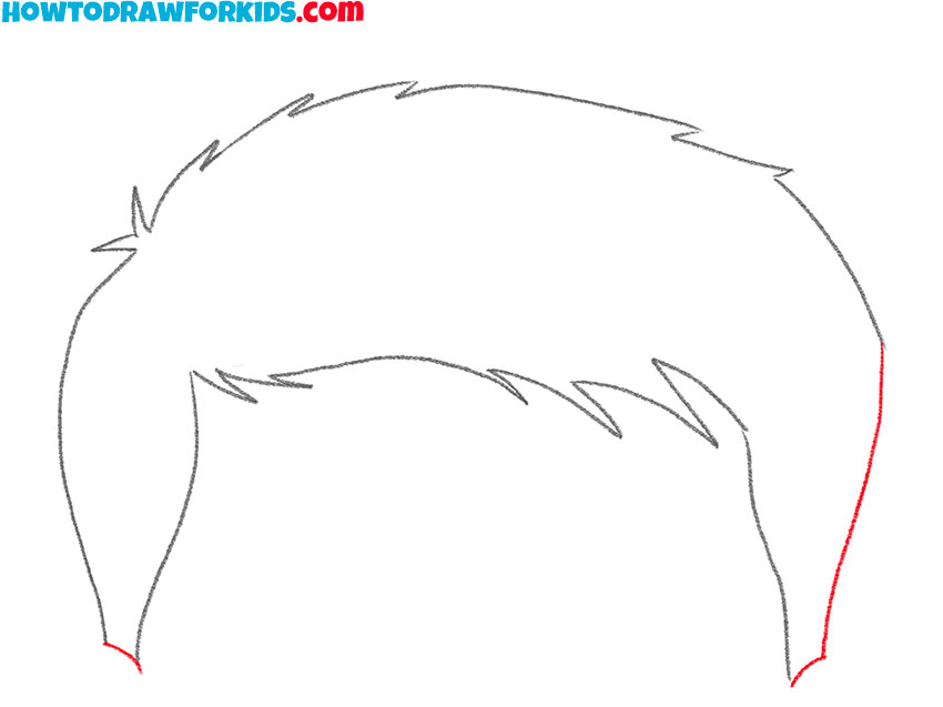 how to draw hair for kindergarten
