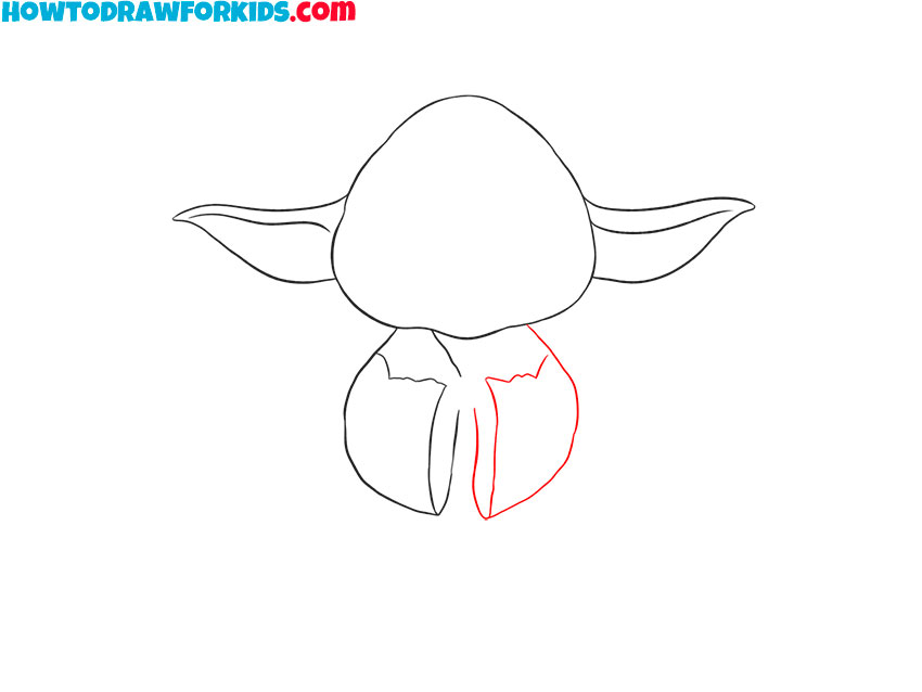 how to draw yoda easy
