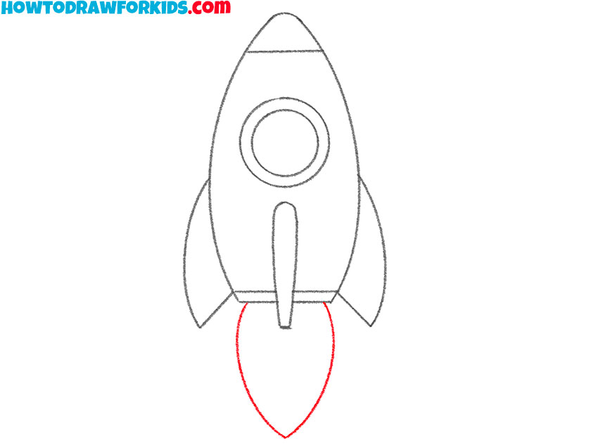 How to Draw a Rocket Ship - Easy Drawing Tutorial For Kids