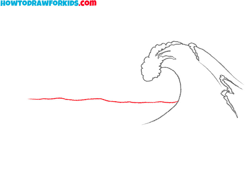 simple ocean wave drawing