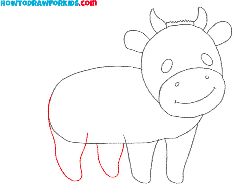 how to draw a cartoon bull