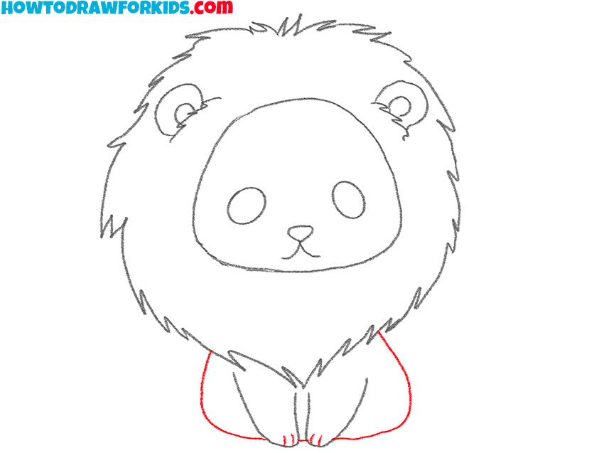 how to draw a lion art simple