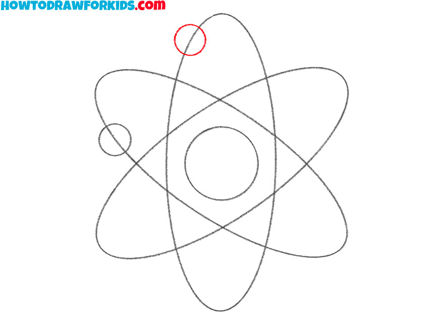 how to draw an atom for beginners