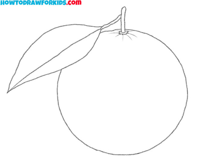 How to Draw an Orange Easy Drawing Tutorial For Kids