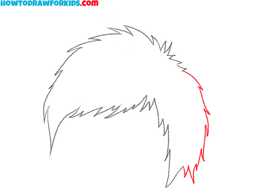 how to draw cartoon hair drawing