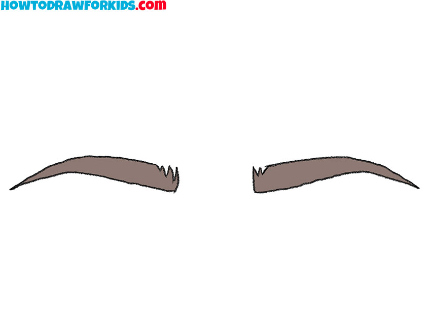 how to draw eyebrows for kids