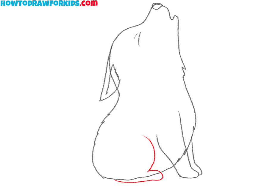 howling wolf drawing lesson