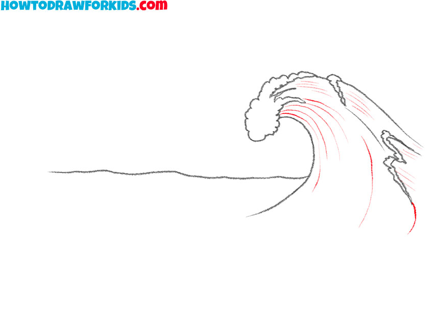 how to draw water waves for kids