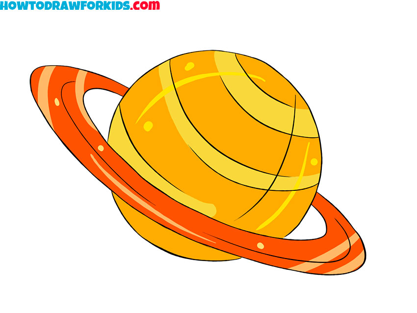 How to Draw a Planet - Easy Drawing Tutorial For Kids