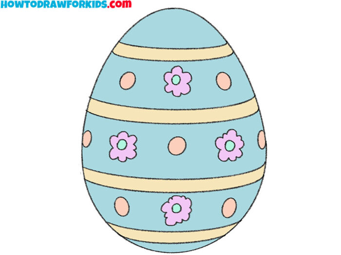 How to Draw an Easter Egg Easy Drawing Tutorial For Kids