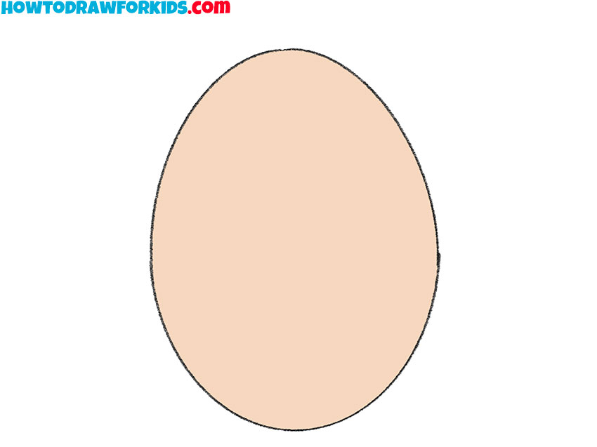 simple egg drawing gor kids