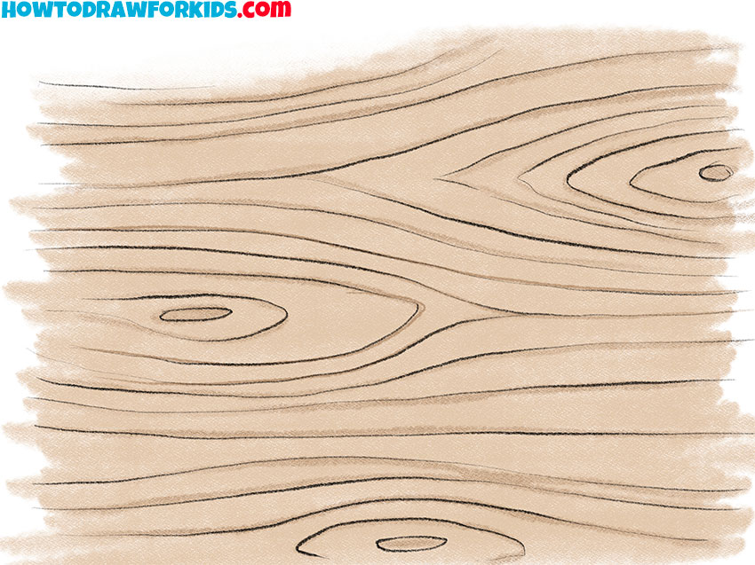 wood texture drawing lesson