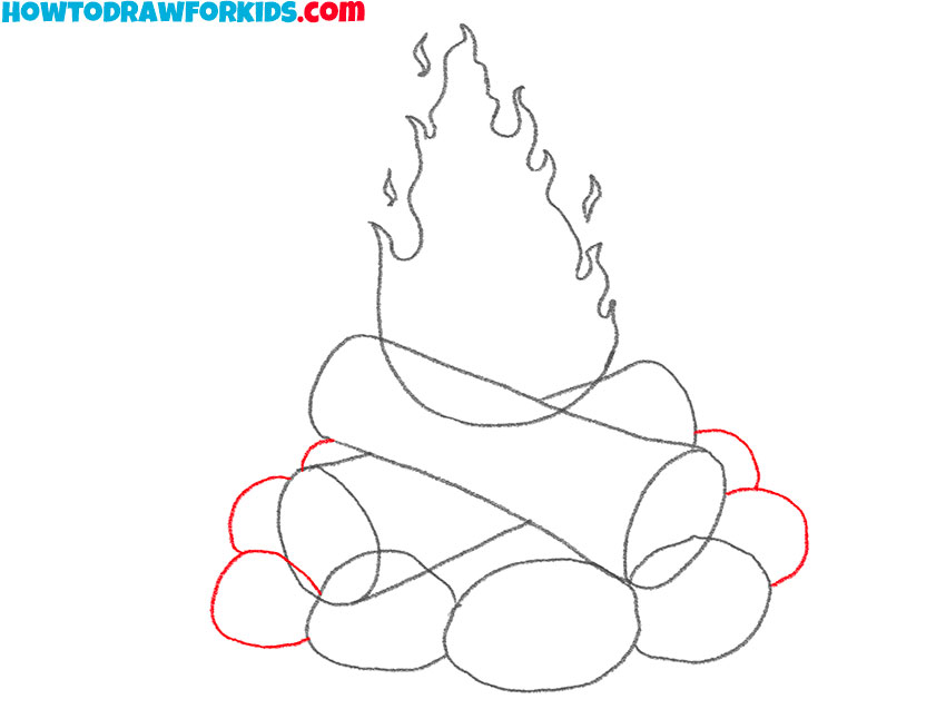 campfire drawing lesson