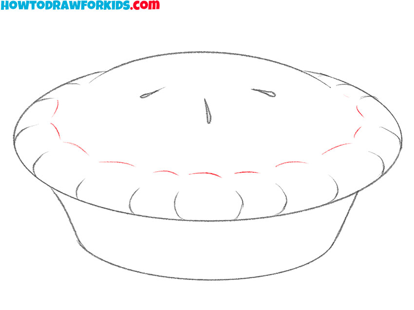 easy pie drawing for kids