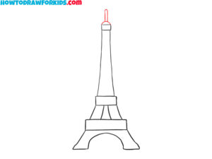 How to Draw the Eiffel Tower - Easy Drawing Tutorial For Kids