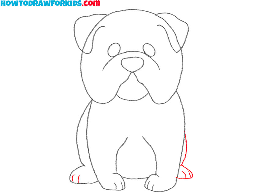 how to draw a bulldog cartoon