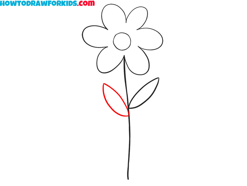 how to draw a flower cartoon
