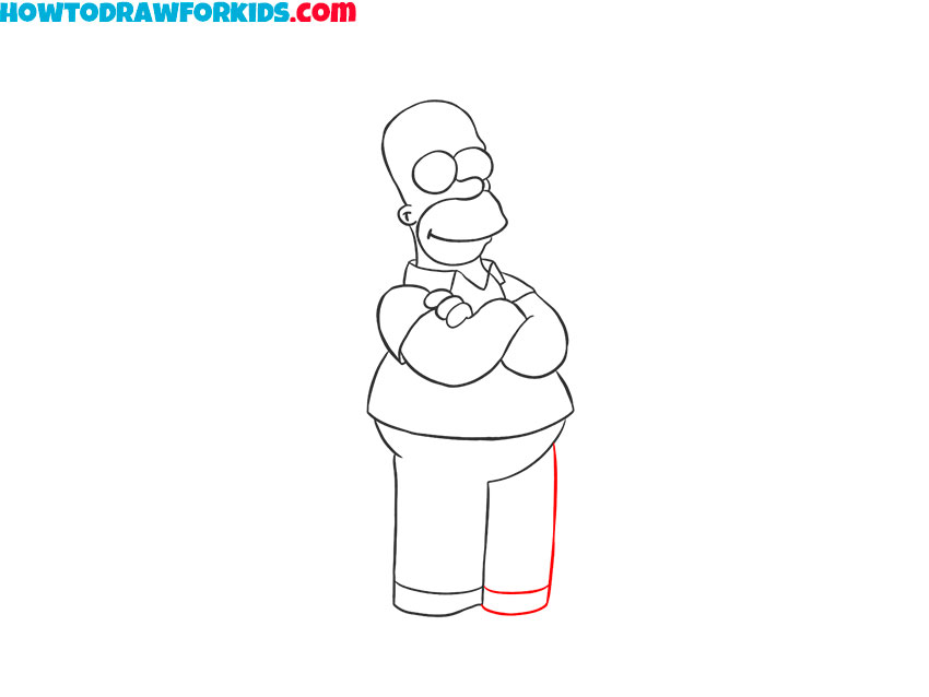 how to draw homer simpson simple