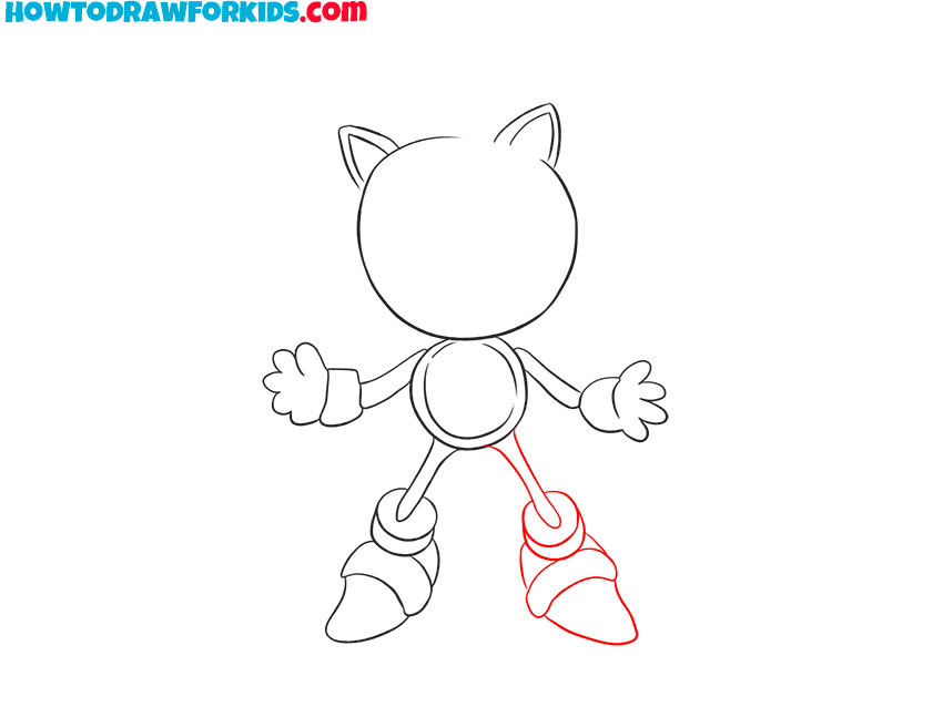 how to draw super sonic for kindergarten