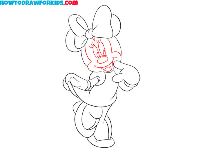 How to Draw Minnie Mouse Easy Drawing Tutorial For Kids